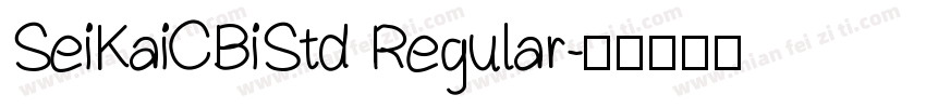 SeiKaiCBiStd Regular字体转换